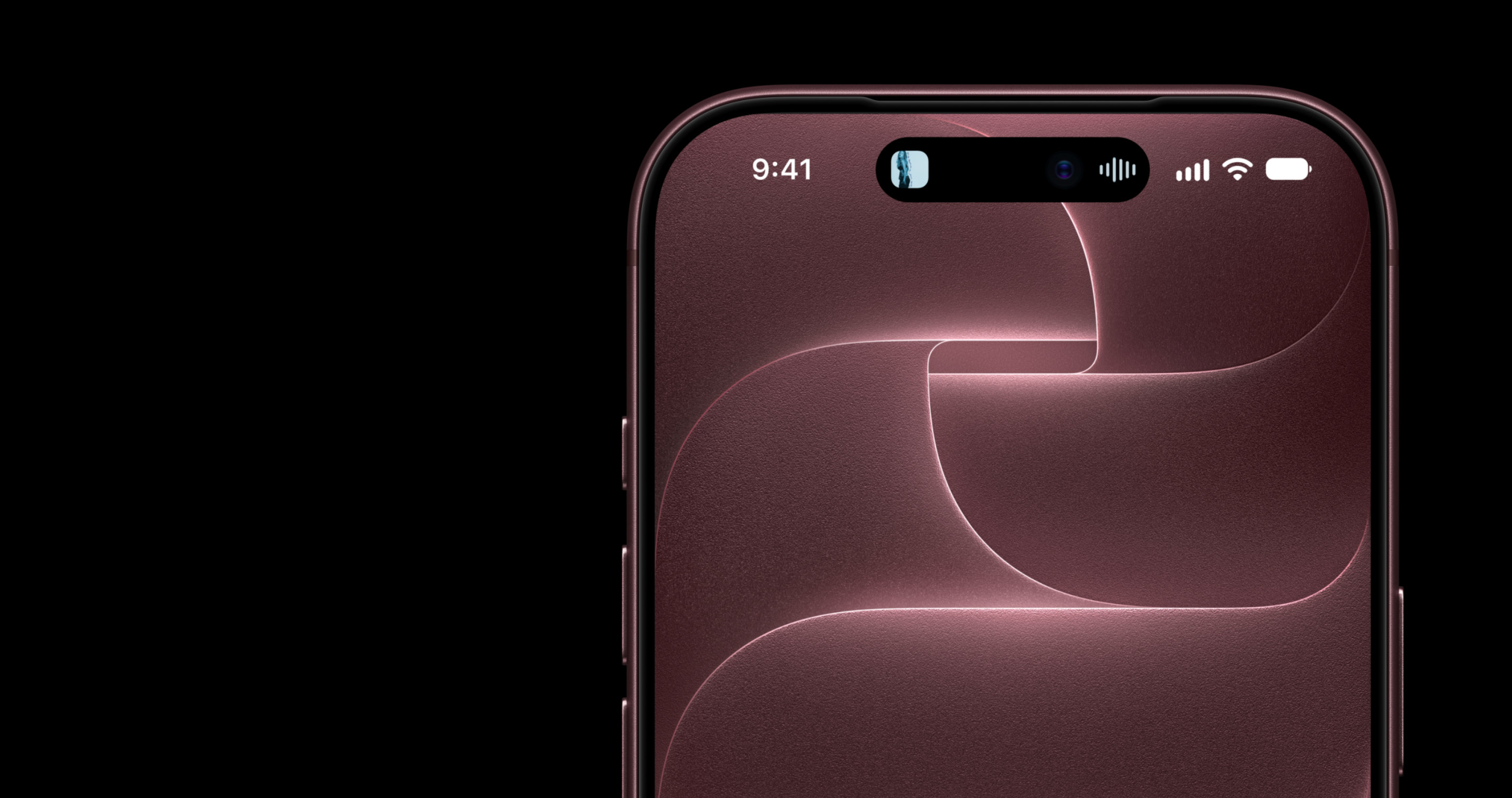 Parte superior de la pantalla del iPhone 18 Pro